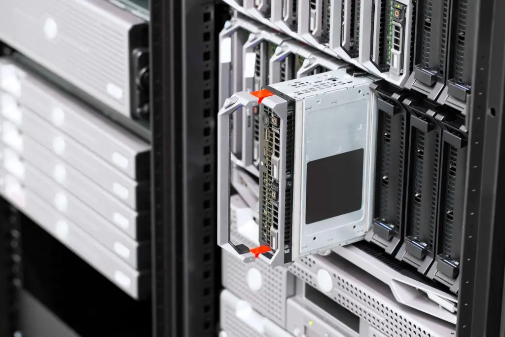 managed IT services, a blade server rack